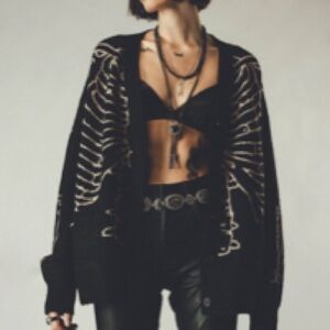 Other Reverse Skeleton Wool & Mohair Cardigan